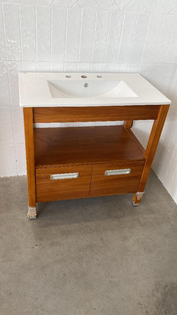 GINEBRA MIEL 80CM C/BACHA DE LOZA