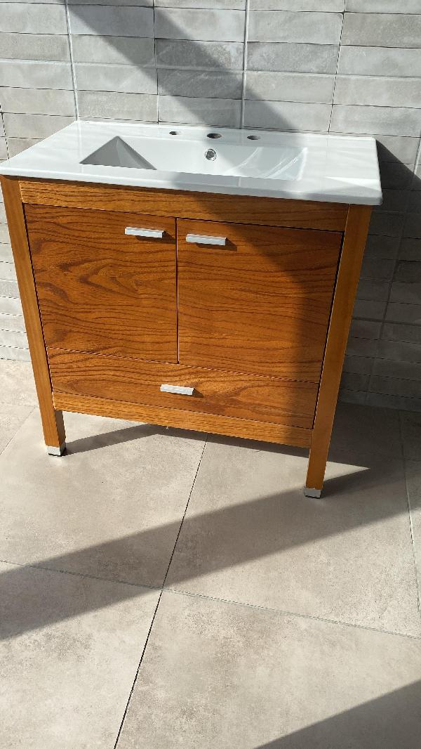 MONACO MIEL 80CM C/BACHA DE LOZA