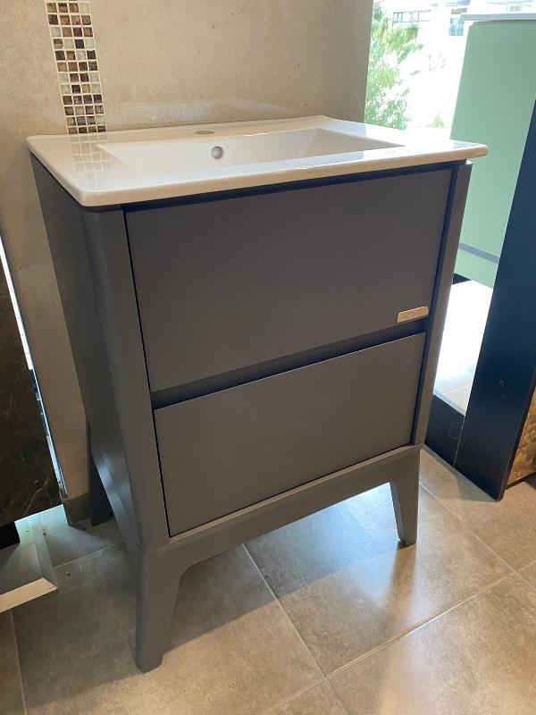 PASTELLO GRIS 60CM C/BACHA DE LOZA,&nbsp;VANITORYS,&nbsp;VANITORY WATERVAN,&nbsp;WATERVAN