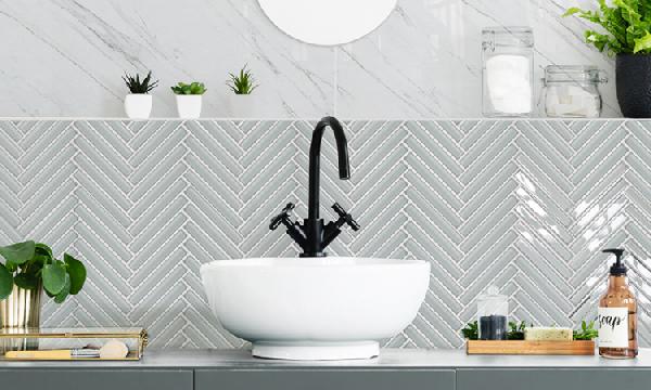 ESPIGA BLANCA 22,5X29CM,&nbsp;GUARDAS PIU,&nbsp;MOSAICO DE VIDRIO,&nbsp;PIU