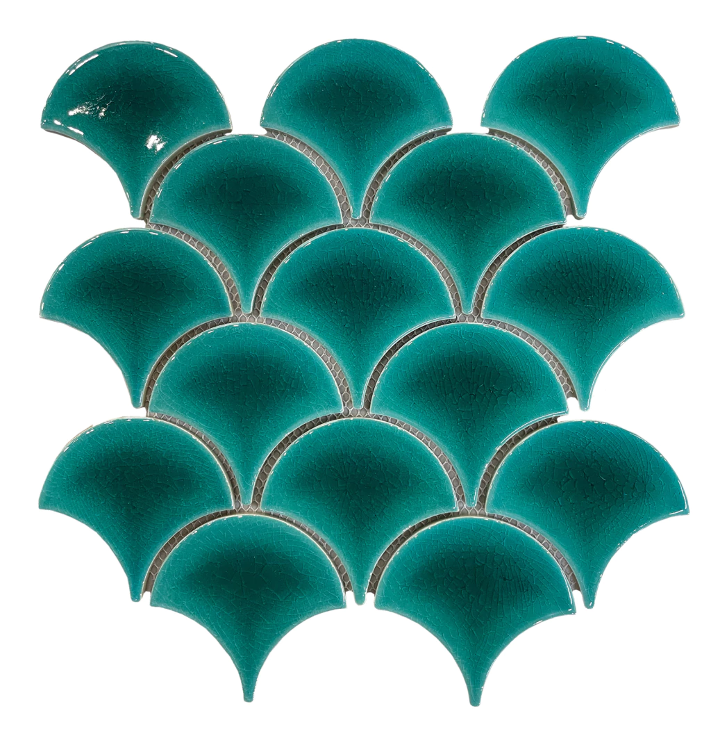 FISH SCALE AMAZON GREEN 25,9 X 27,3