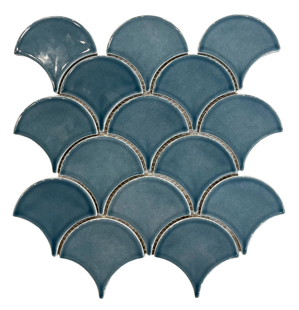 FISH SCALE OCEAN BLUE 25,9 X 27,3