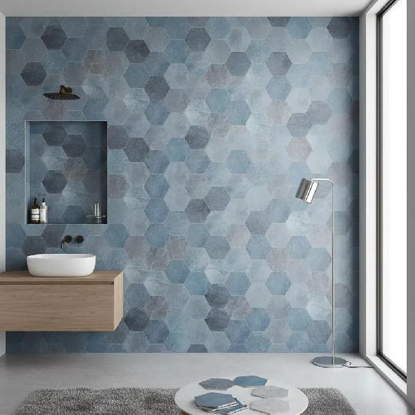 HEXAGONAL LUXOR AZUL,&nbsp;CERAR,&nbsp;HEXAGONOS 20X23,&nbsp;CERAR
