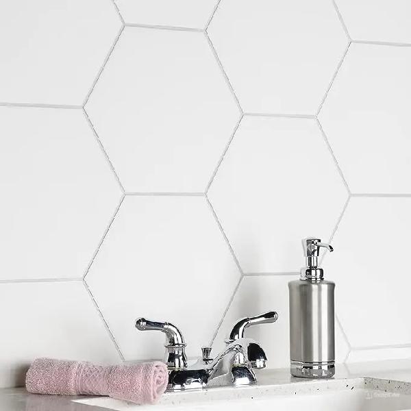 HEXAGONAL LISO BLANCO MATE,&nbsp;CERAR,&nbsp;HEXAGONOS 20X23,&nbsp;CERAR